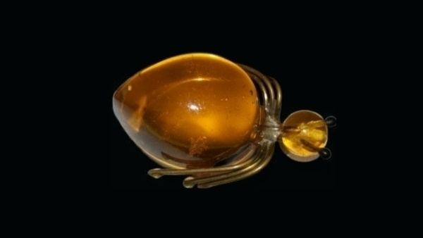 Vanhaa meripihka Amber rintakoru solki