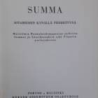 Kaarlo Erho: Summa, Wsoy 1940. 173 s. - pikkukuva 2