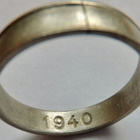 VANHA Sormus Korvaussormus Hakaristi 1940 Koko n 20 mm - pikkukuva 2
