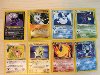 Vintage Pokémon-kortit – Neo Destiny, Gym Challenge, Aquapol