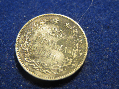 25 penniä 1901