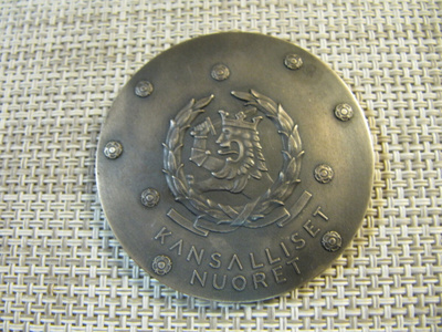 Kansalliset Nuoret mitali /Lauri Leppänen 1947.