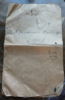 Hartola kirkonkylän kansakoulun verokantokirja 1907