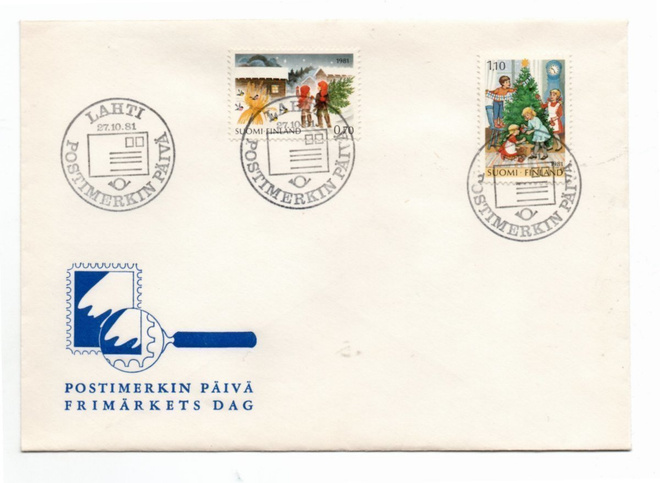 Lahti: Postimerkin päivä 1981 (erikoisleima 27.10.1981)