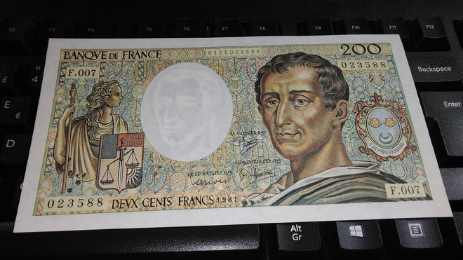 France Ranska 200 Francs 1981 P155 aUNC