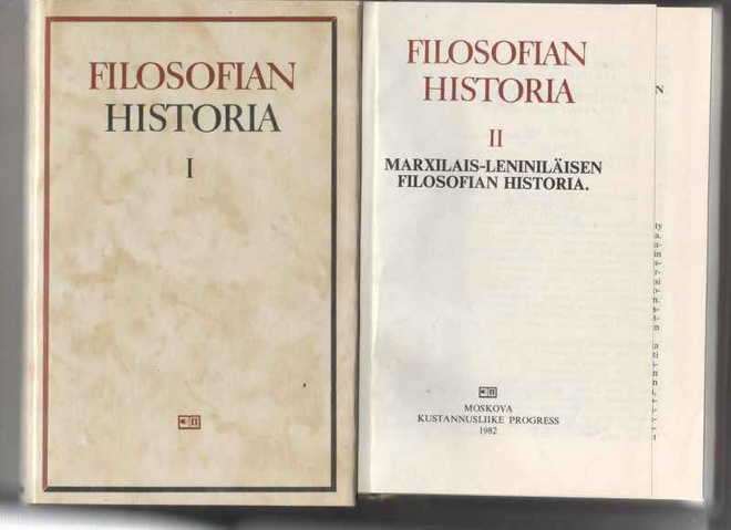 Filosofian historia 1-2, Julk.: Moskova Progress 1982, skp