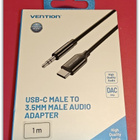 ?? USB-C - 3.5mm uros DAC audiokaapeli HiFi / 1m #30890 - pikkukuva 1