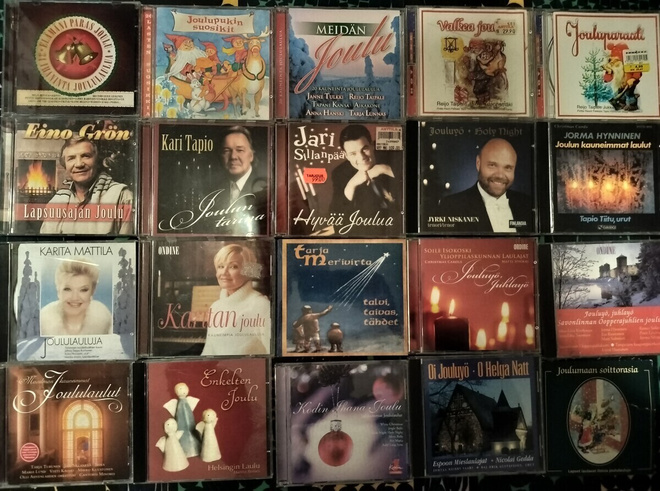 PAKETTI  JOULU CD-LEVYJÄ 64 KPL HYVÄKUNTOISIA