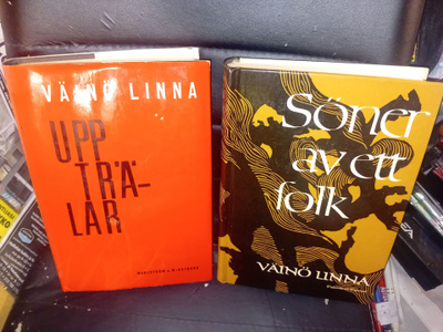 2 kpl Väinö Linna ruotsinkielinen kirja ( SIS POSTIKULU ]
