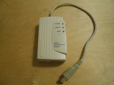 USB to HPNA/Ethernet Adapter.