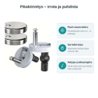 WC-istuimen Saranapultit 2 kpl – Universaali Pikakiinnitys - pikkukuva 3