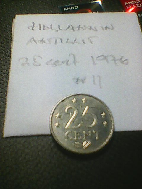Hollannin Antillit 25 cents 1976, km#11