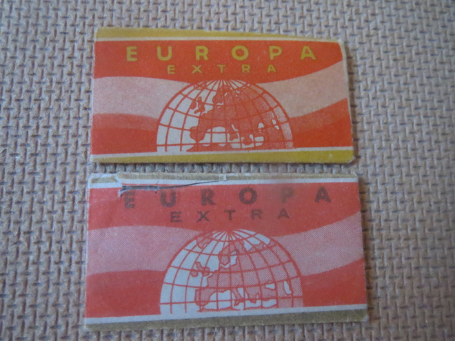 Kaksi Vintage Europa partakoneenterää