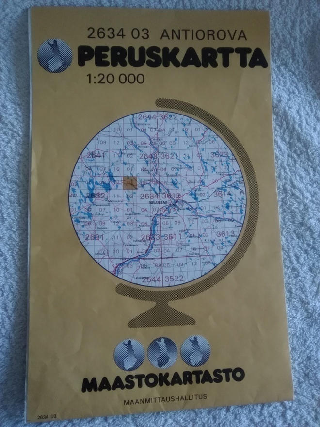 KARTTA ROVANIEMI ANTIOROVA 1:20 000