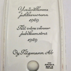 VANHA Tuhkakuppi Arabia Tilgmann 100 v 1869 - 1969 KOMEA - pikkukuva 2