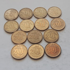 20 mk v. 1952-1962, yht 14 kolikkoa, circ - pikkukuva 1