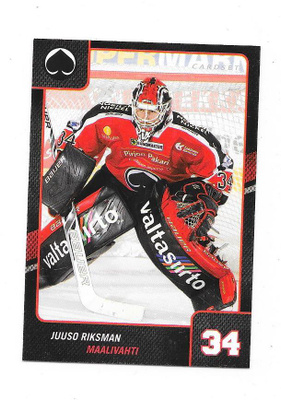 2013-14 CardSet #326 Juuso Riksman Ässät MV