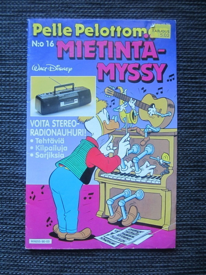 Pelle Pelottoman mietintämyssy 16 / 1990