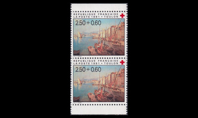 Ranska 2867Cp ** Punainen Risti vihkopari (1991)