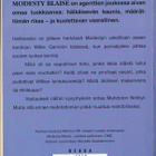 Peter O'Donnell: Modesty Blaise ja mahdoton neitsyt (1997) - pikkukuva 2