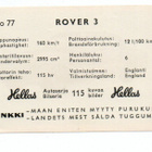 Purkkakuva Hellas Autosarja n:o 77 ROVER 3 - pikkukuva 2