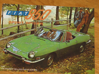 1970 Fiat 850 Sport Spider esite - KUIN UUSI - Bertone