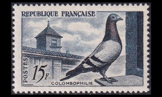 Ranska 1119 ** Kyyhkyjen kasvatus (1957)