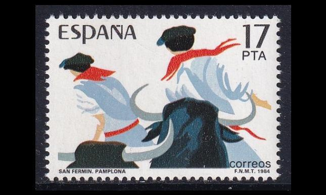 Espanja 2641 ** San Fermín festivaalit Pamplona (1984)