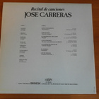 Jose Carreras:Jose Carreras recital de cansiones-LP. - pikkukuva 2