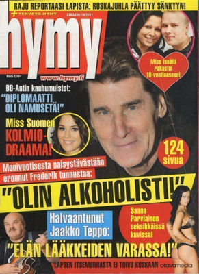 Hymy n:o 10 2011 Miss Suomi. Sanna. Frederik. Olli.