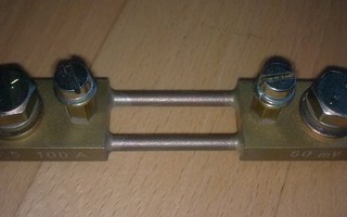 Shuntti vastus 100 A, 60 mV Luokka 0.5