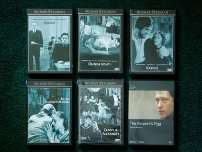 Ingmar Bergmanin elokuvia DVD-julkaisuina
