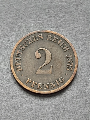 Deutsches Reich 2 pfennig 1875 C