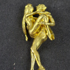 Erotic sculpture figurine in metal - pikkukuva 3