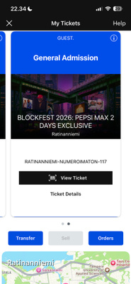 Blockfest exclusive liput 2kpl