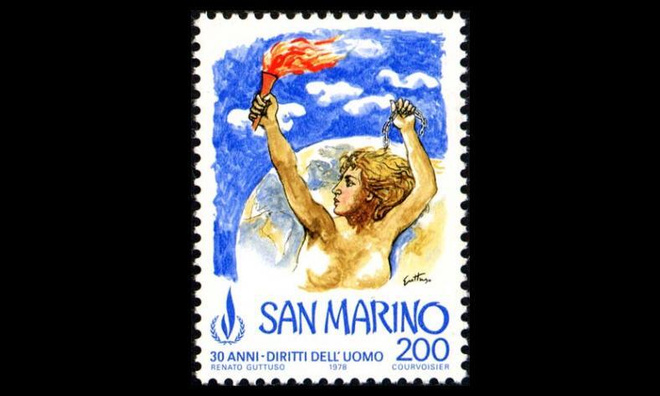 San Marino 1168 ** Ihmisoikeuksien julistus 30v (1978)