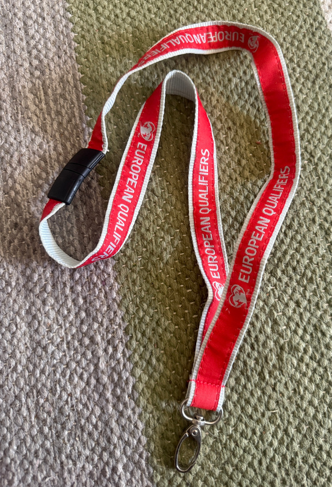 AVAINNAUHA / LANYARD - UEFA EUROPEAN QUALIFIERS STYLE B