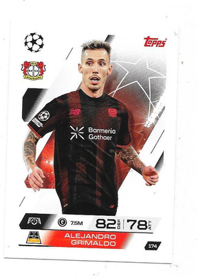 2025-26 Topps Match Attax #174 Alejendro Grimaldo , Bayer L