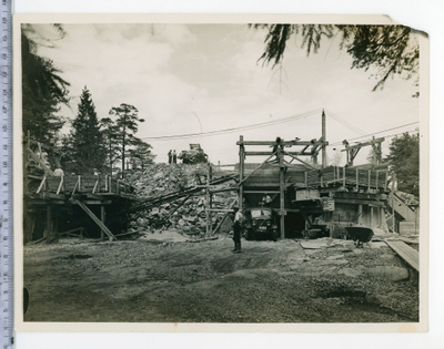 Helsinki Hakkilan tehdasrakennus 1938 Vanha valokuva