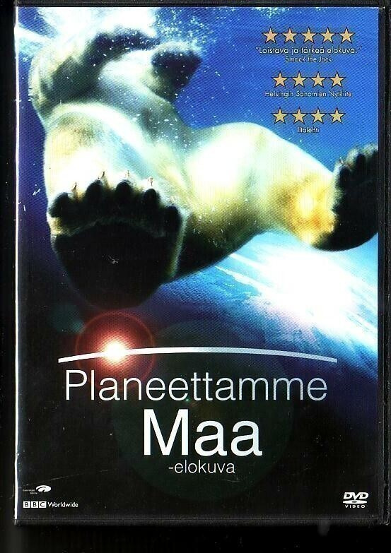 dvd, Planeettamme Maa -elokuva (BBC, Earth, 2007) [dokumentt