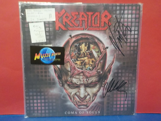 KREATOR - COMA OF SOULS VG+/EX- +2X NIMMARIT LP