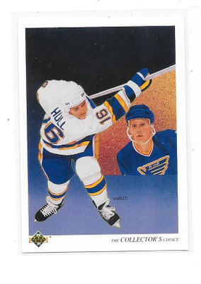 1990-91 Upper Deck TCC #312 Brett Hull  St Louis