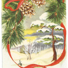 Tub Joulumerkki 1953 Tyttö joulukortilla - pikkukuva 2