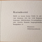 Kutsukortteja Kajaanin sähkölaitos 1961 - pikkukuva 4