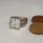 Design Hopea, Princess Cut kristalli sormus - pikkukuva 2