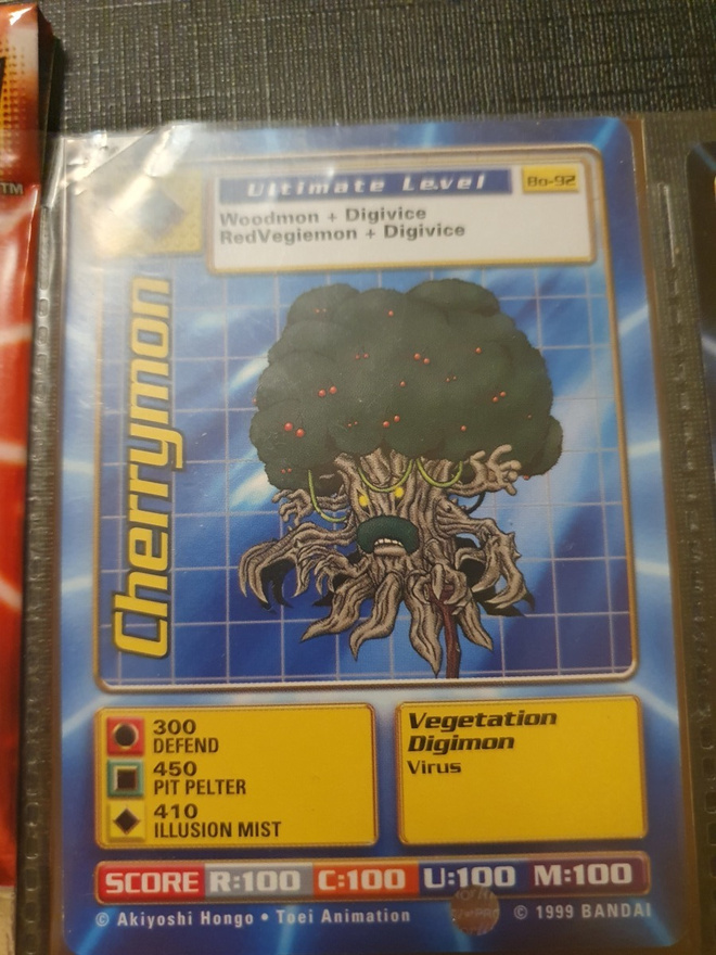 [M] 1999 Bandai Digimon - Non Holo card Bo-92