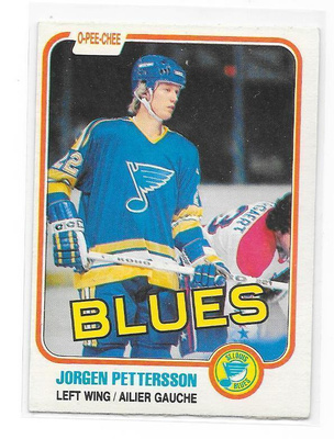 1981-82 OPC #296 Jörgen Pettersson St Louis Blues