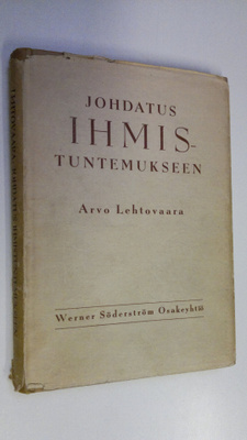 Arvo Lehtovaara : Johdatus ihmistuntemukseen