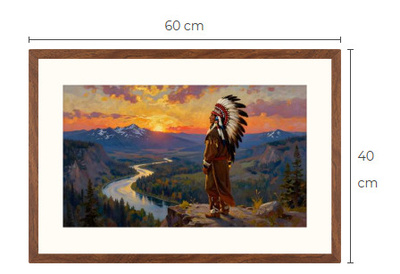 Uusi Intiaani art print taulu 40 cm x 60 cm