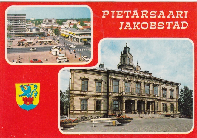 Pietarsaari - Jakobstad , vaakuna, sommitelmakortti,  b15